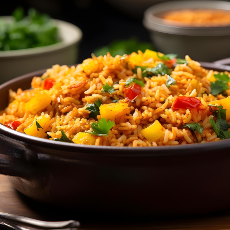 Paneer Mushroom Fried Rice