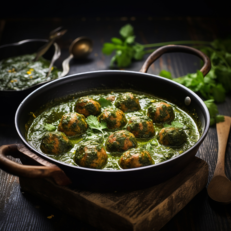 Hariyali Kofta Curry Masala